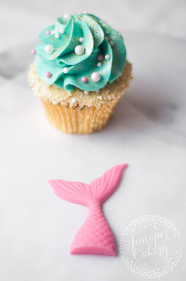 Fun mermaid themed cupcake tutorial