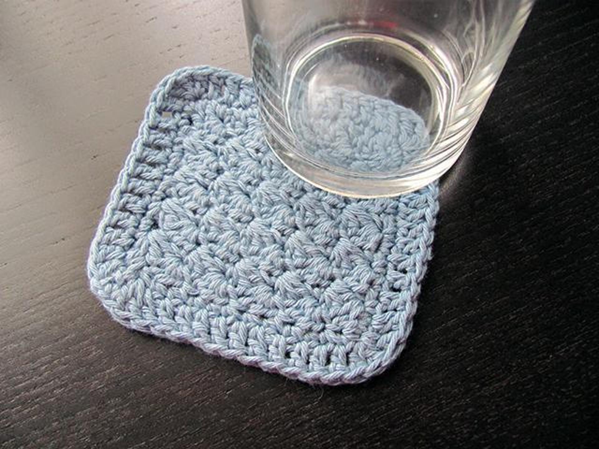 sedge stitch coaster crochet pattern