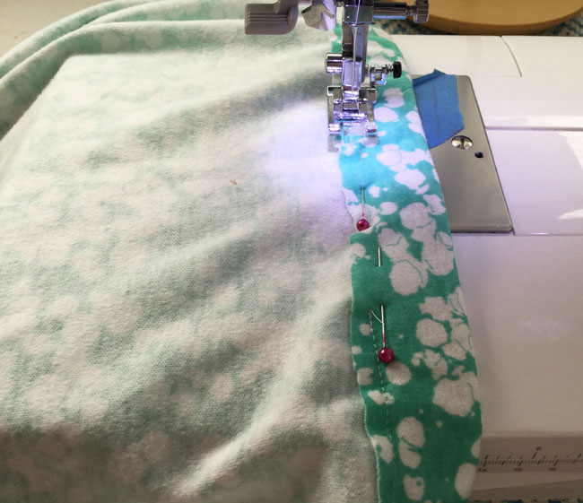 sew waistband channel closed