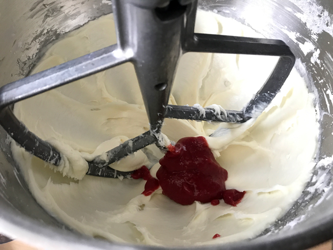 add strawberry puree