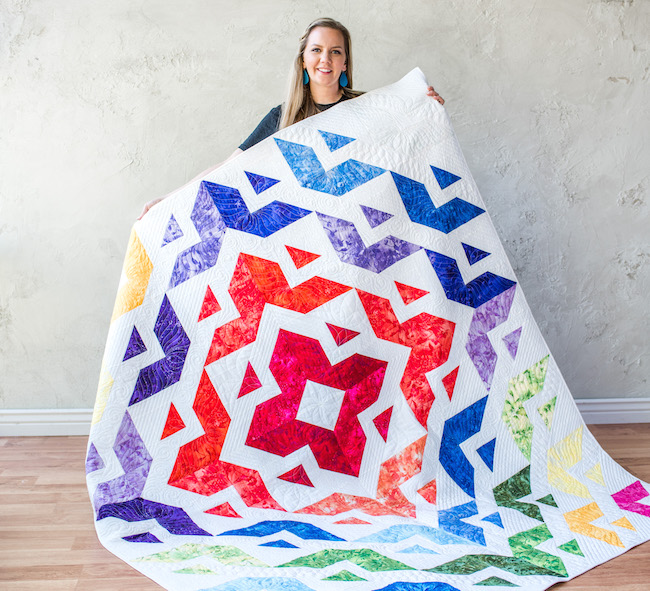 Angela Walters and Quilt