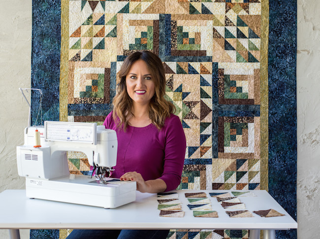 Callie Works-Leary Teaching Canyon Creek Quilt