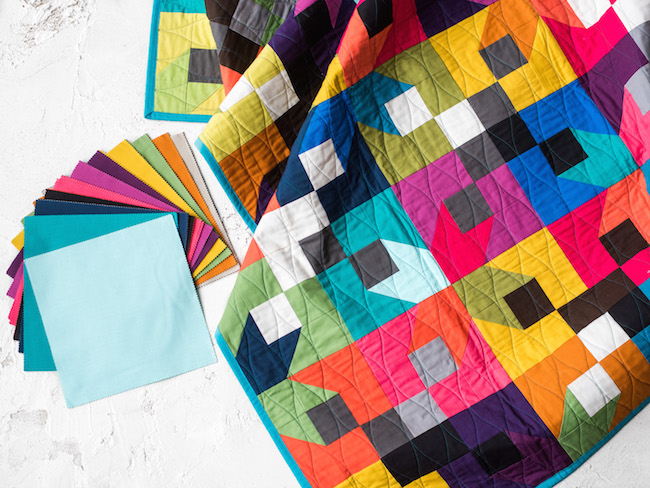 Modern Brights Corner Lot Quilt Kit