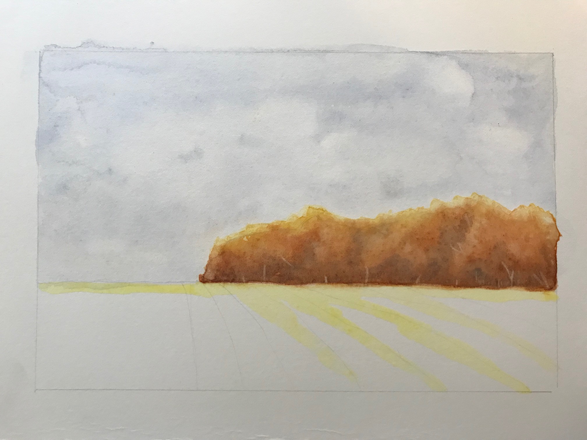 painting a fall landscape