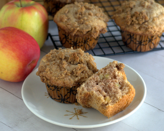 Apple Spice Muffins with Cinnamon Streusel