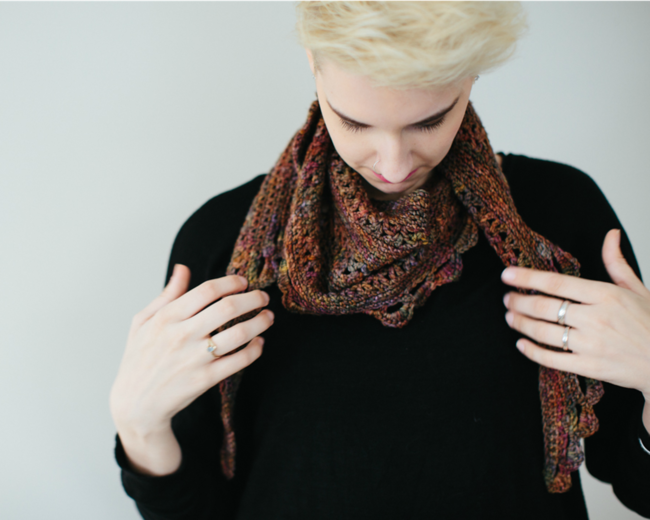 autumn paradox crochet scarf pattern