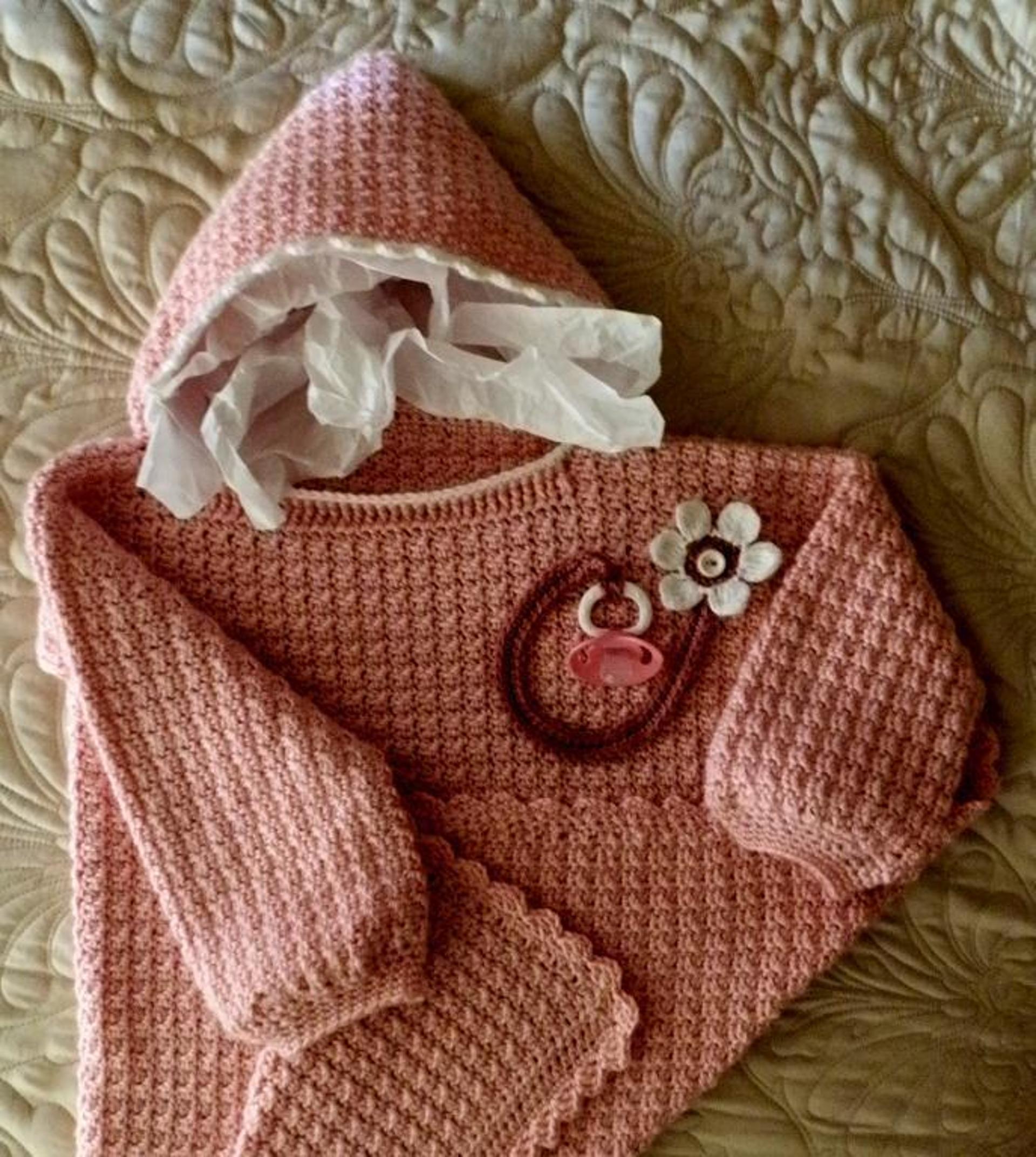baby car seat blanket crochet pattern