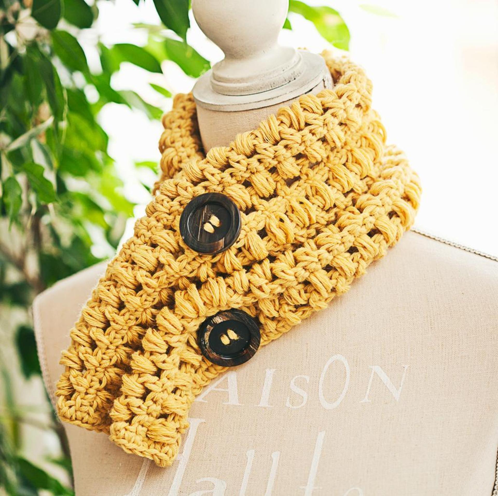 bobble cowl free crochet pattern