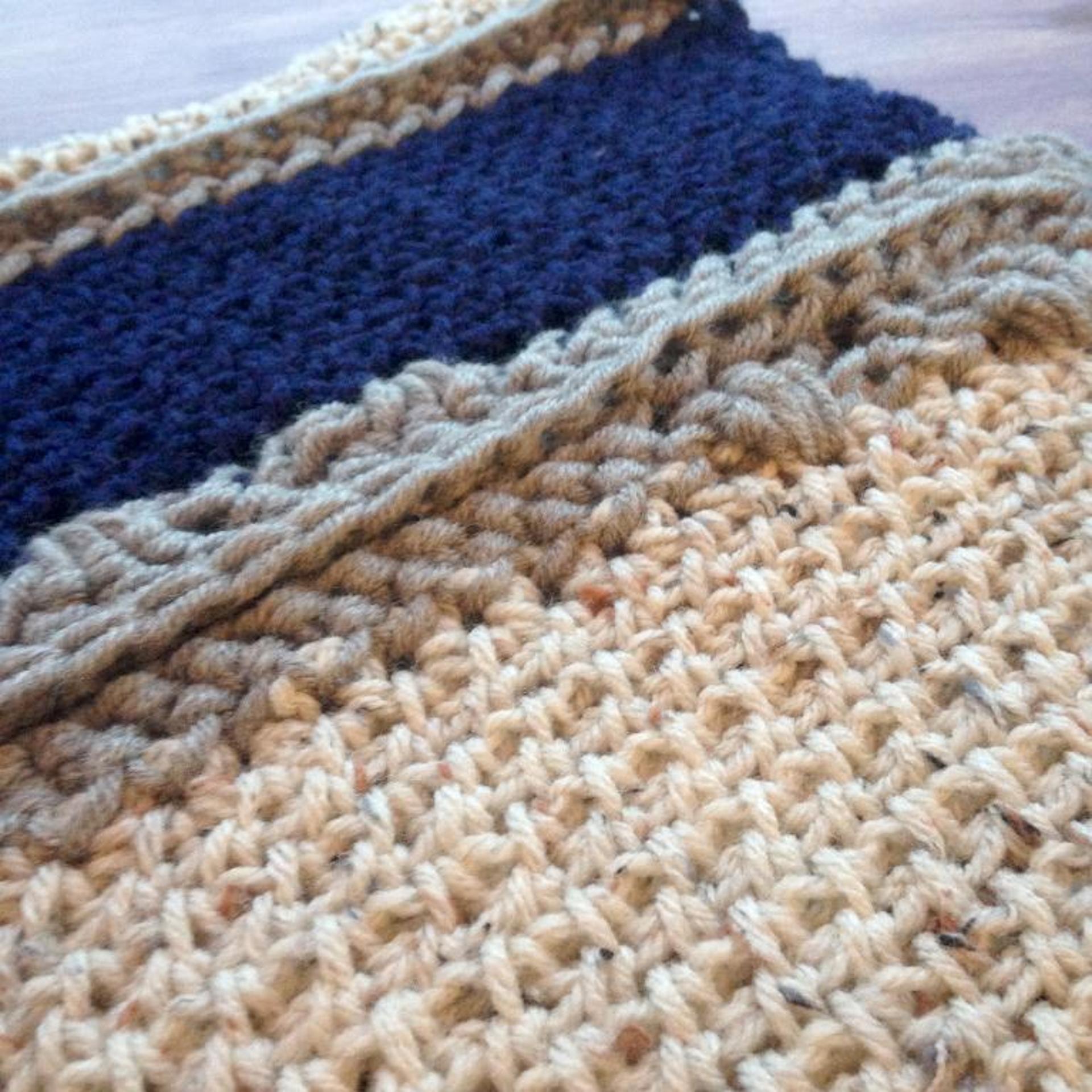 colour block cowl free crochet pattern