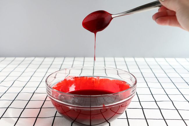 Edible fake blood recipe