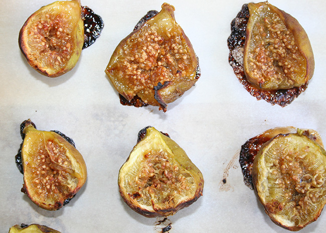 Broiled figs