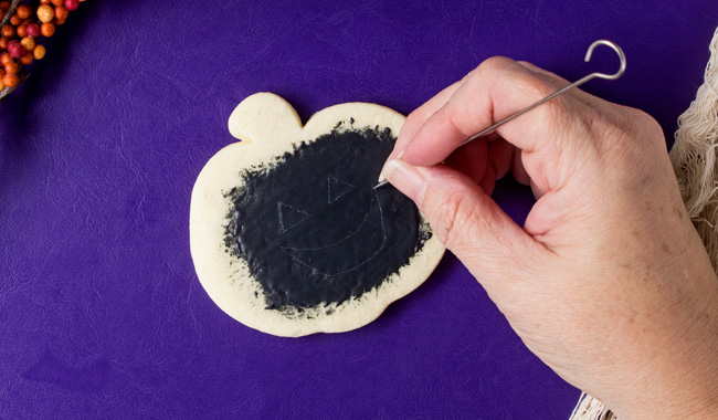 fun jack-o-lantern cookies