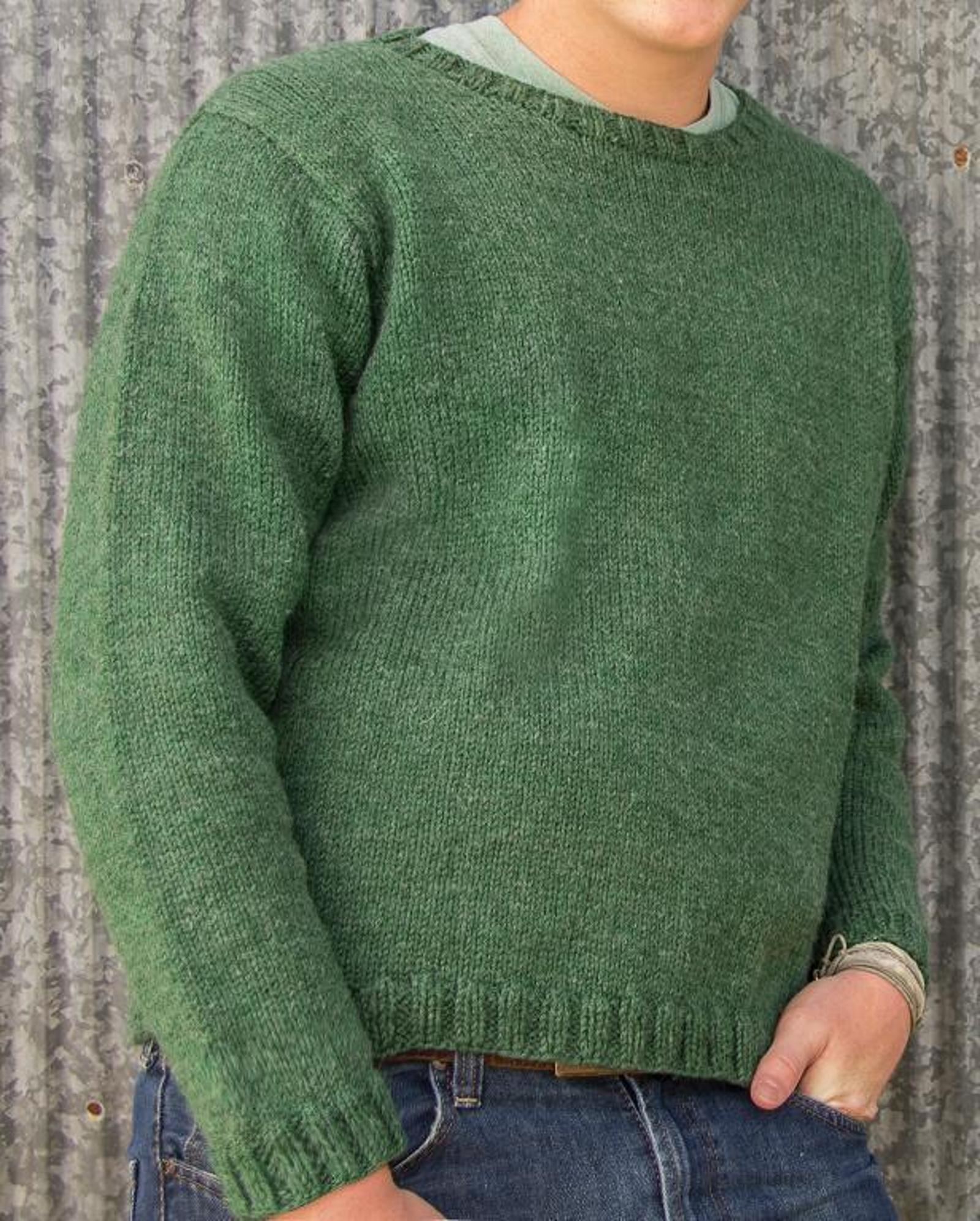 Glasgow Top Down Pullover Knitting Pattern