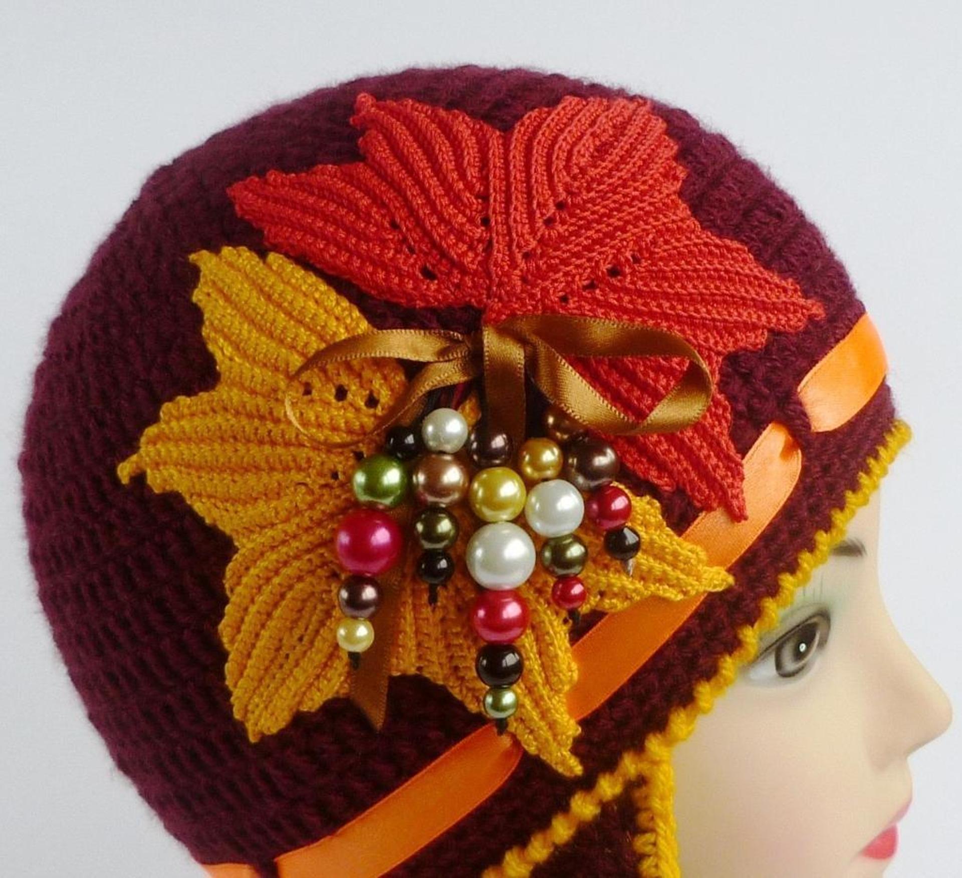 golden autumn crochet hat free pattern