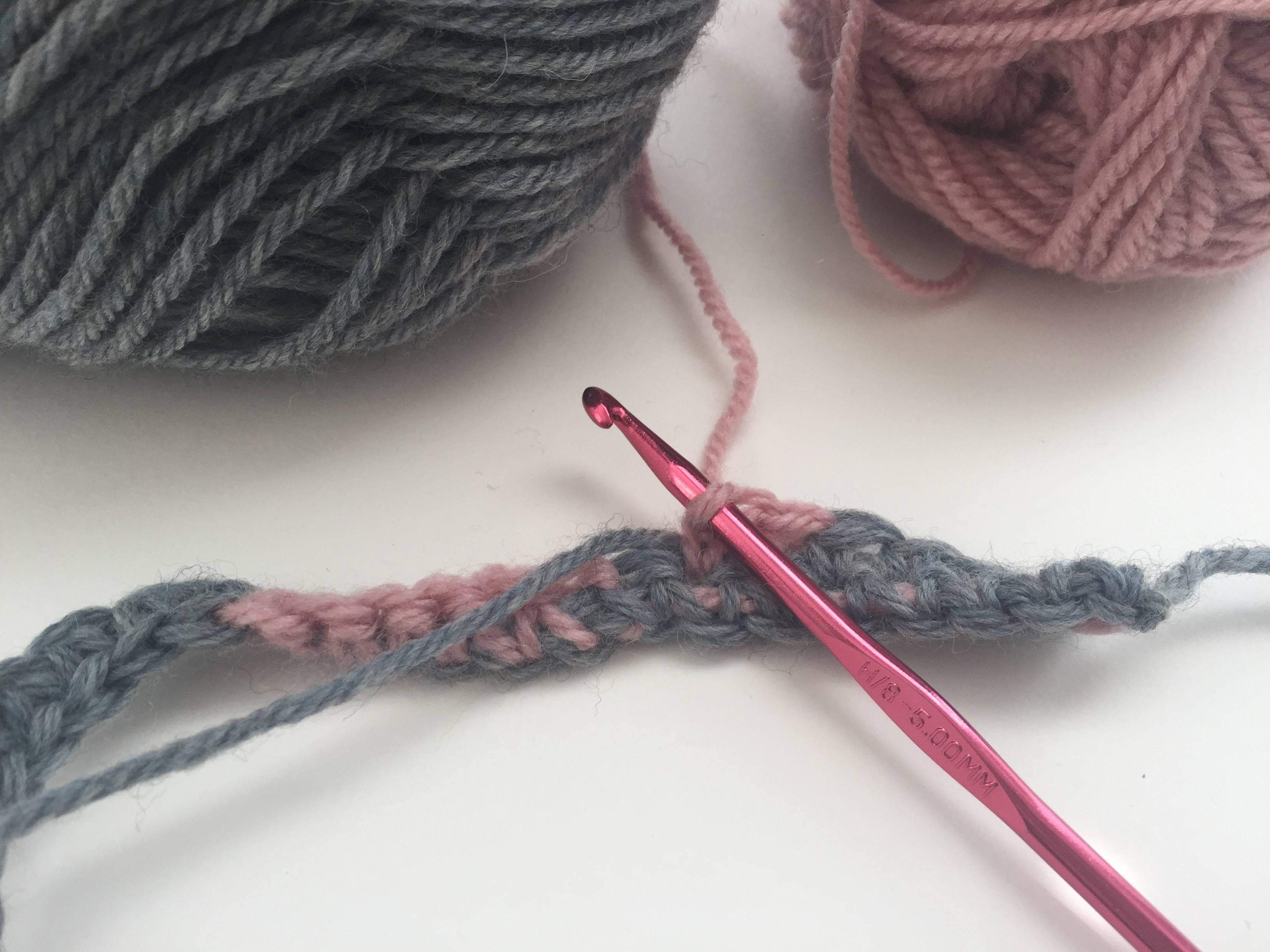 working in tapestry crochet