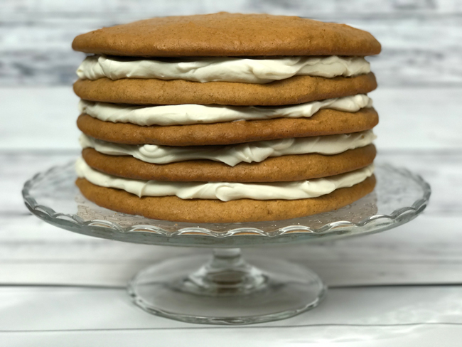 pumpkin spice cookie cake