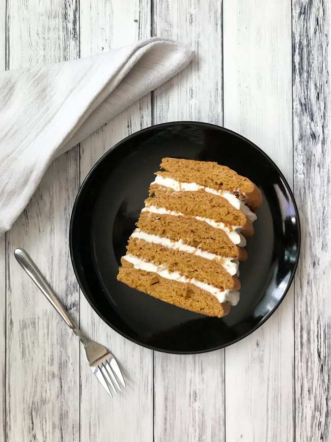 pumpkin spice cookie cake slice