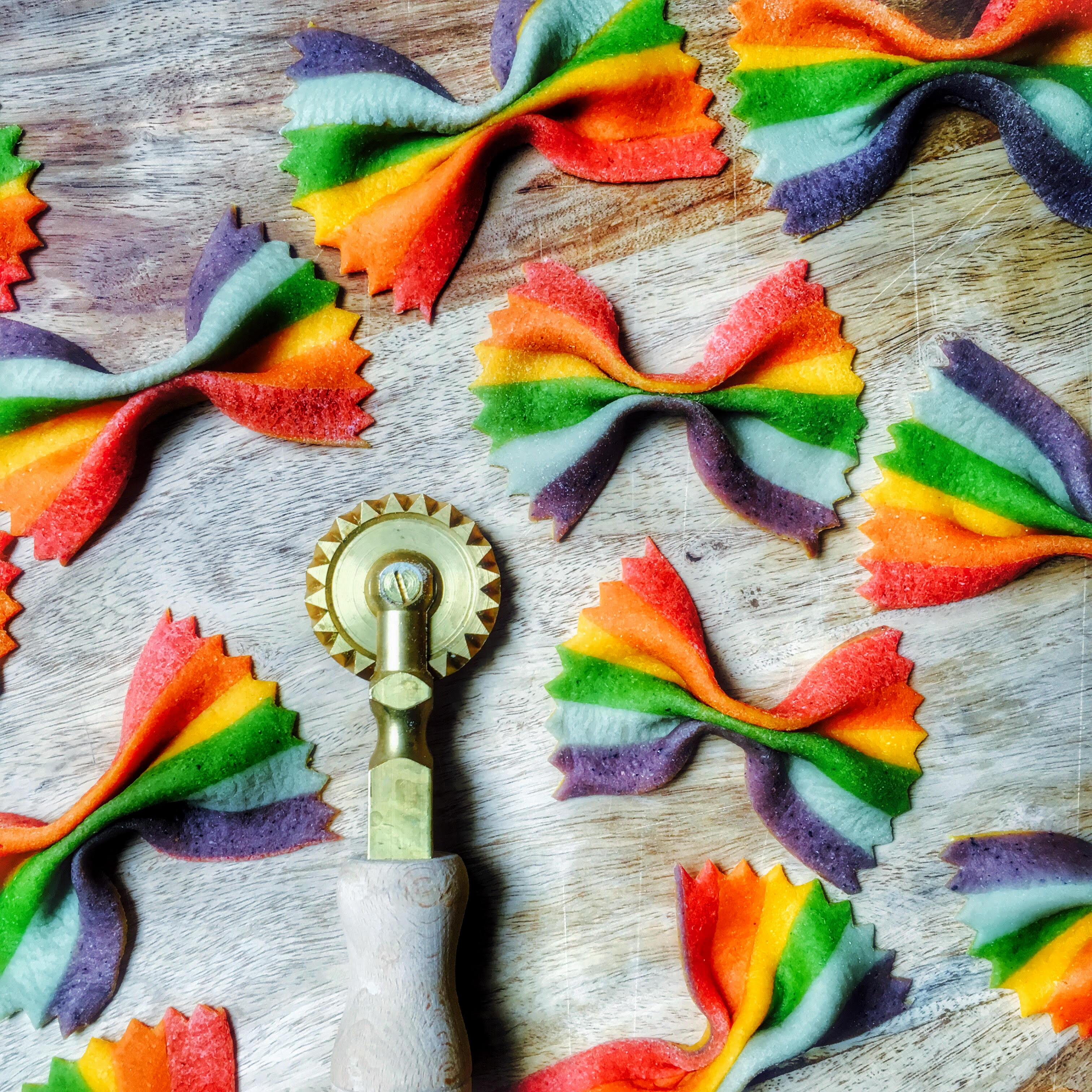 Rainbow pasta