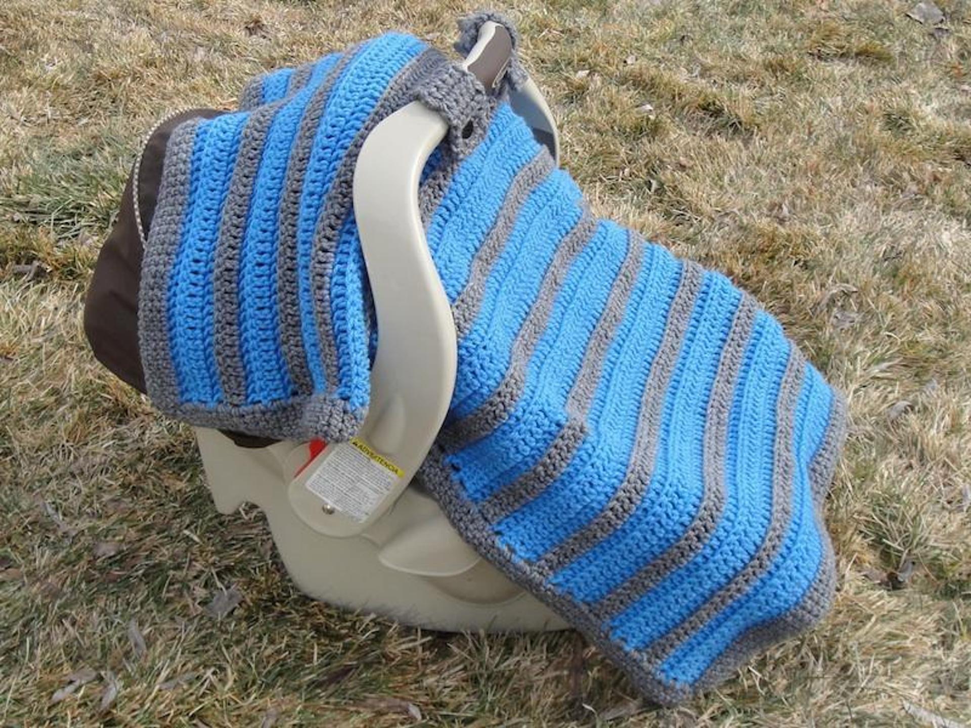 simply sweet car seat canopy crochet pattern