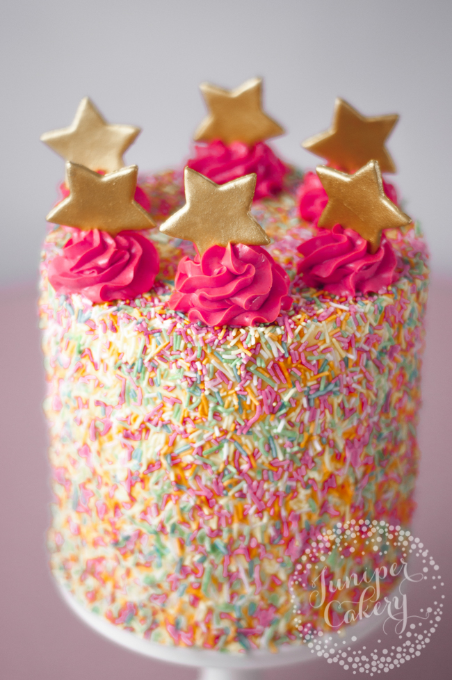 Cute sprinkle cake tutorial