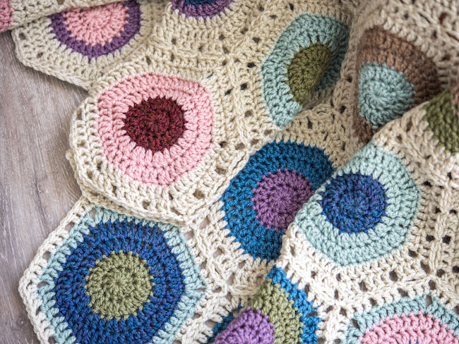 Hexagon Fade Throw Crochet Kit