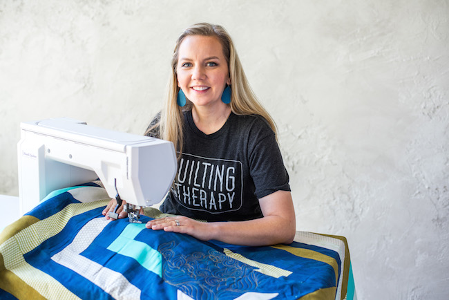 Angela Walters Quilting Shattered Frame QUilt