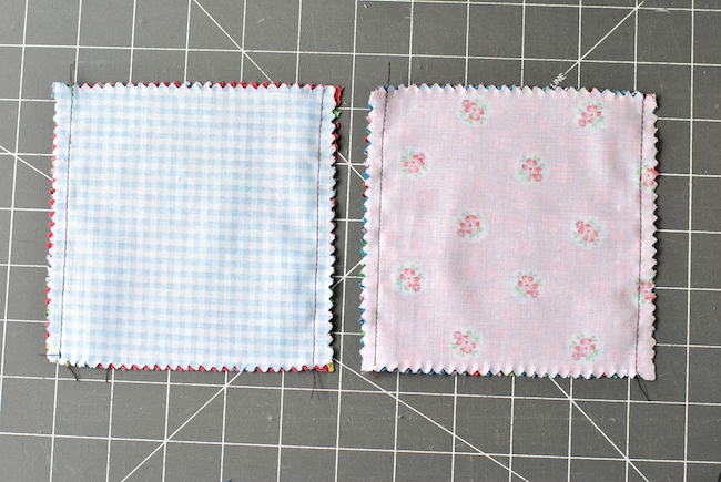 Charm Square Sewn Together on Two Sides