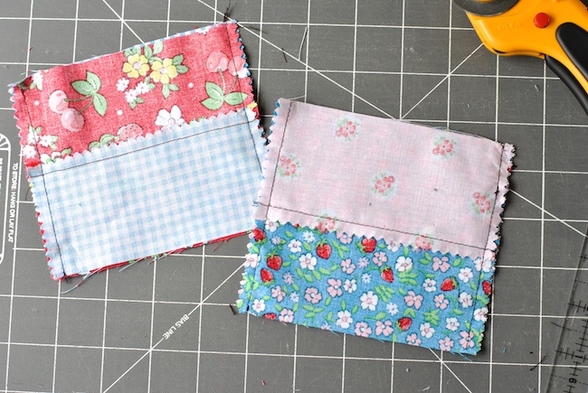 Sewing Four-Patch Quilt Blocks