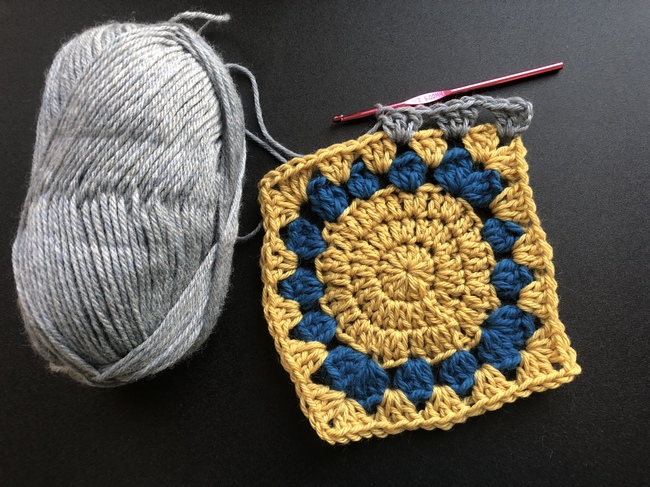 add border to crochet granny square