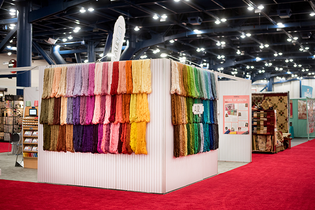 Aurifil Thread booth at Quilt Market 2016