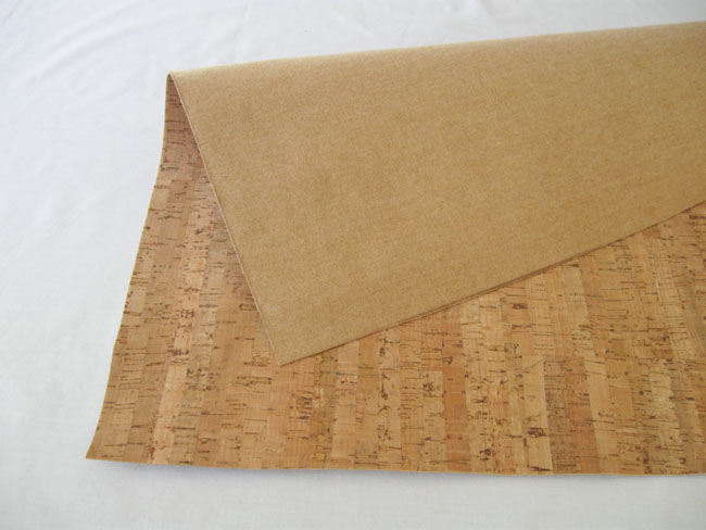 cork fabric before cutting