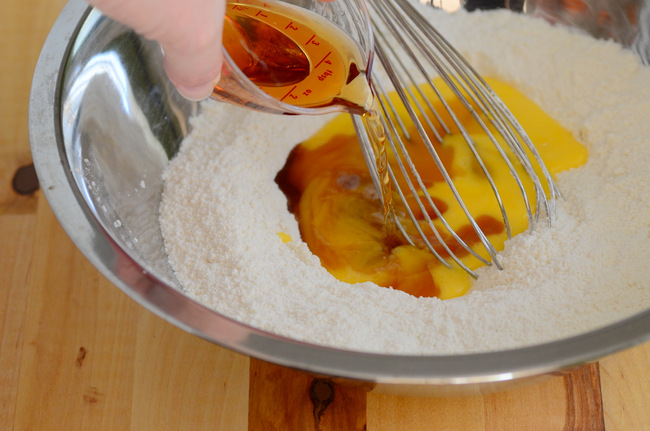 Mixing Homemade Canelé Ingredients