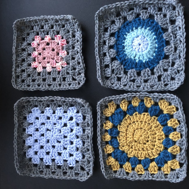 crochet granny squares