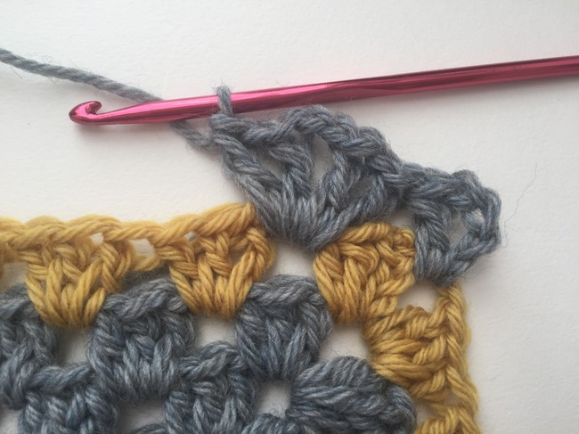 double v stitch edging crochet