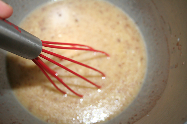 Ingredients for pan dulce in mixing bowl