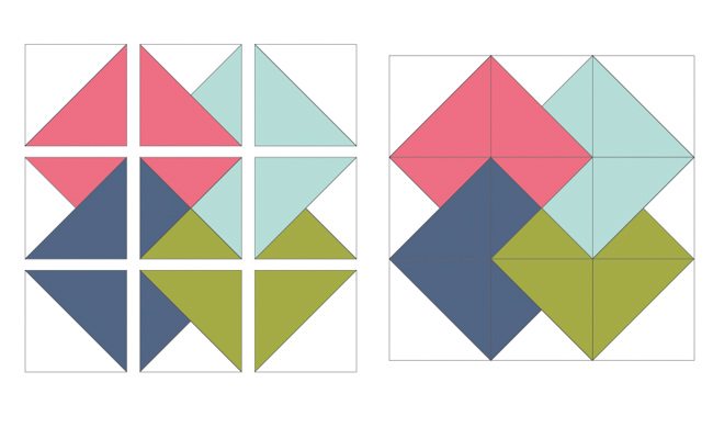 quarter-square triangles