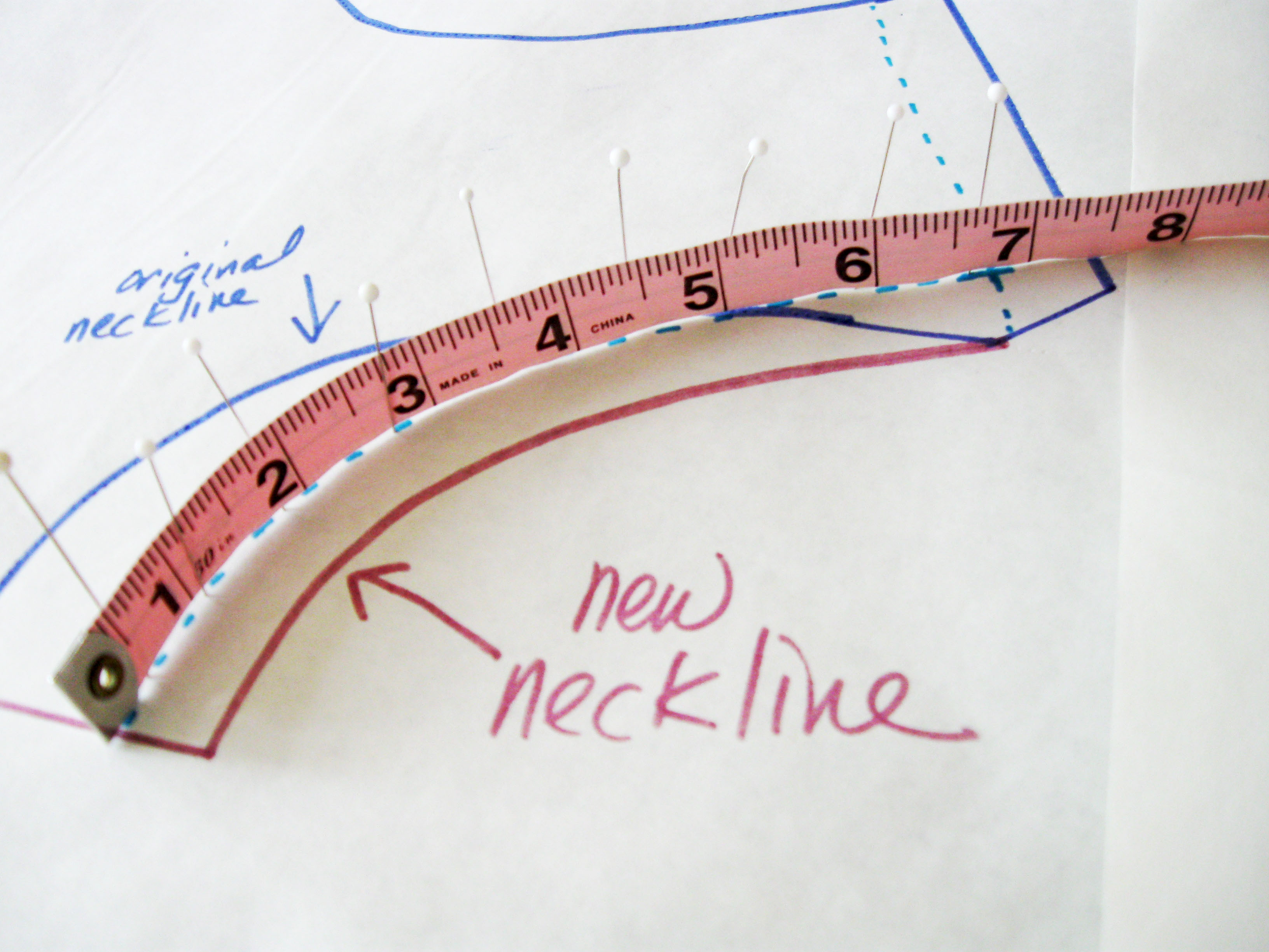 turn measureing tape on side to measure
