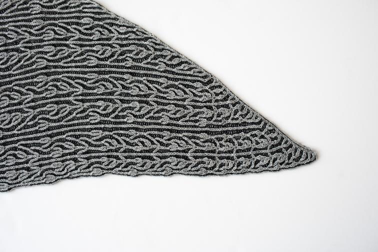 Provencal Shawl Brioche Lace