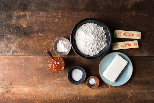 Ingredients for Hungarian Apricot Horns