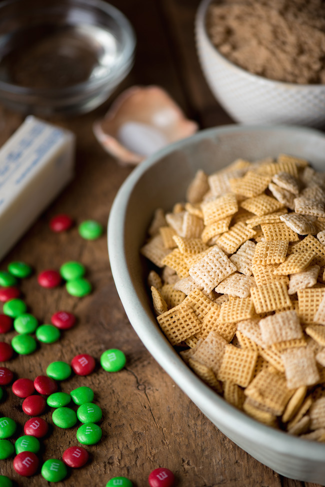 Ingredients for Caramel Christmas Mix