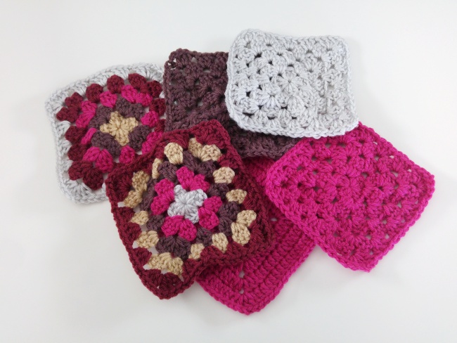 How to block granny squares pre blocked squares