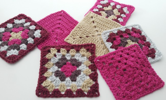 How to block granny squares squares after blocking