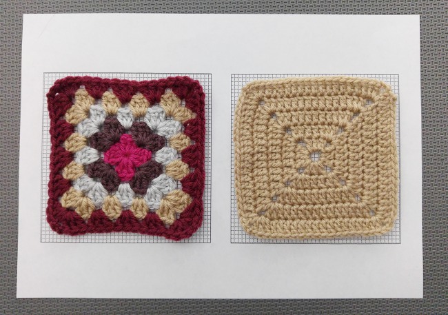 How to block granny squares squares on grid