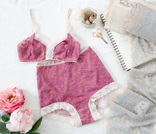 How to sew stretch lace lingerie