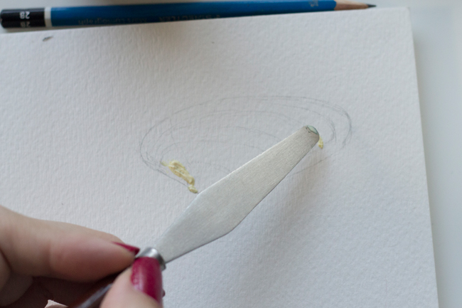 Apllying masking fluid
