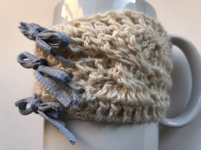 cable crochet cup cozy free pattern