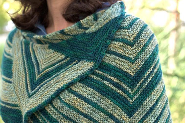 Center-Increase Triangle Shawl