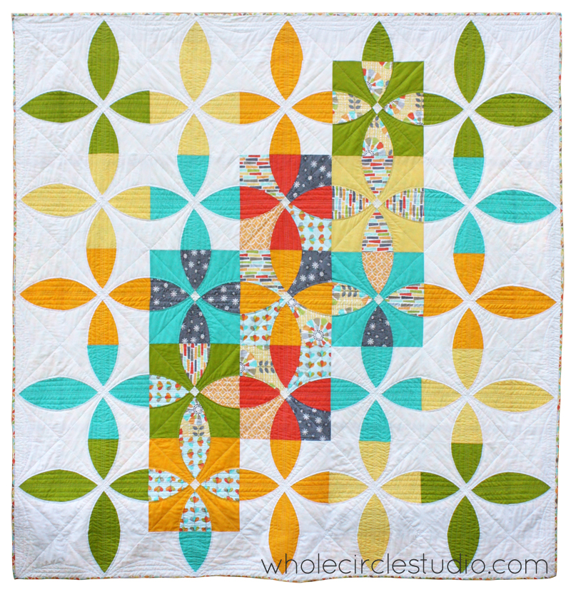 Picnic Petals quilt designed by Sheri Cifaldi-Morrill. Pattern available at shop.wholecirclestudio.com