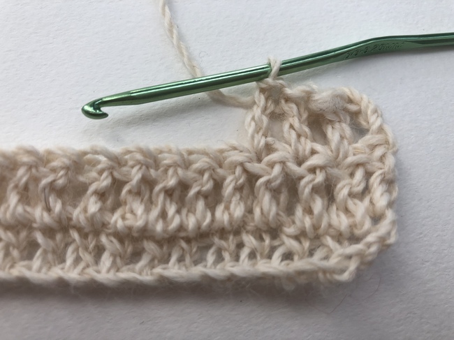 4 double crochet stitches