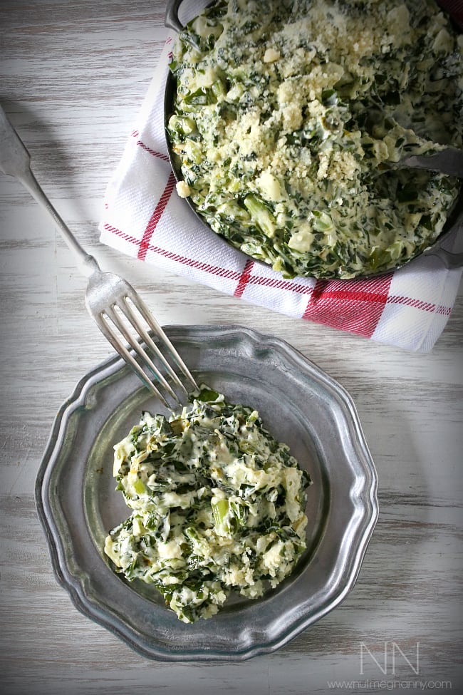 Creamed kale